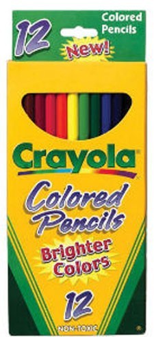 Crayola Colored Pencils, Long, 12 Count, Assorted