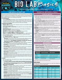 Bio Lab Basics Laminated Study Guide