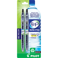 BOTTLE GEL 2 PEN BLACK .7MM FINE