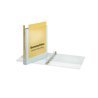 Cardinal EconomyValue ClearVue Round Ring Binder, 1"