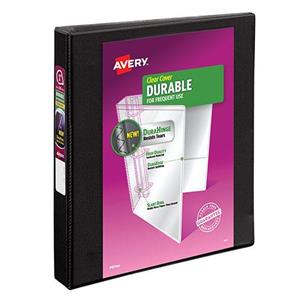 Avery Durable Reference View Binder, 1" Capacity, Black