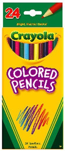Crayola Colored Pencils, Long, 24 Count, Assorted