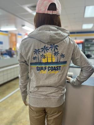 DT673 Ladies Beach Logo Full-Zip Hoodie