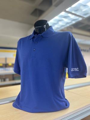 Mens GCSC Letter Silk Touch Polo